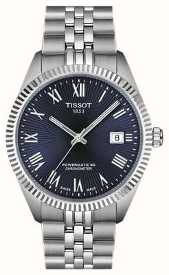 Tissot Ballade Automatik-Chronometer (39 mm) blaues Zifferblatt / Edelstahlarmband T1564081104300