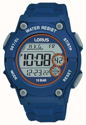 Lorus Digital Multi-Function 100m (42mm) Digital Dial / Dark Blue Silicone R2331PX9