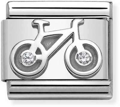 Nomination Classic Bicycle Sterling Silver & Steel Charm 330311/04