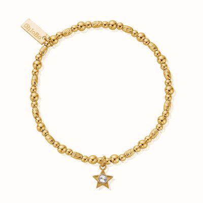 ChloBo April Birthstone Bracelet - 18ct Gold Plated GBBCB3487