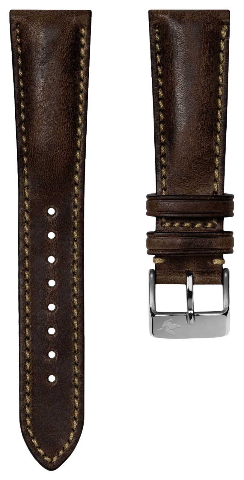 Duckworth Prestex Bracelet en cuir vÃ©ritable Horween brun montre