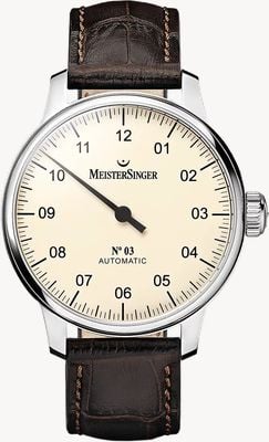 MeisterSinger Classique pour hommes no. 3 ivoire automatique AM903