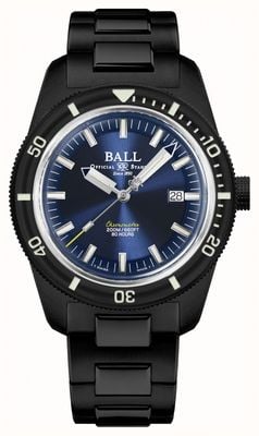 Ball Watch Company エンジニア ii スキンダイバー ヘリテージ クロノメーター リミテッド エディション (42mm) ブルー ダイヤル / ブラック pvd DD3208B-S2C-BE