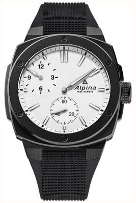 Alpina Alpiner Extreme Regulator automatique (41 mm), cadran blanc lumineux / bracelet en caoutchouc noir AL-650LGLBL4AEBDLC