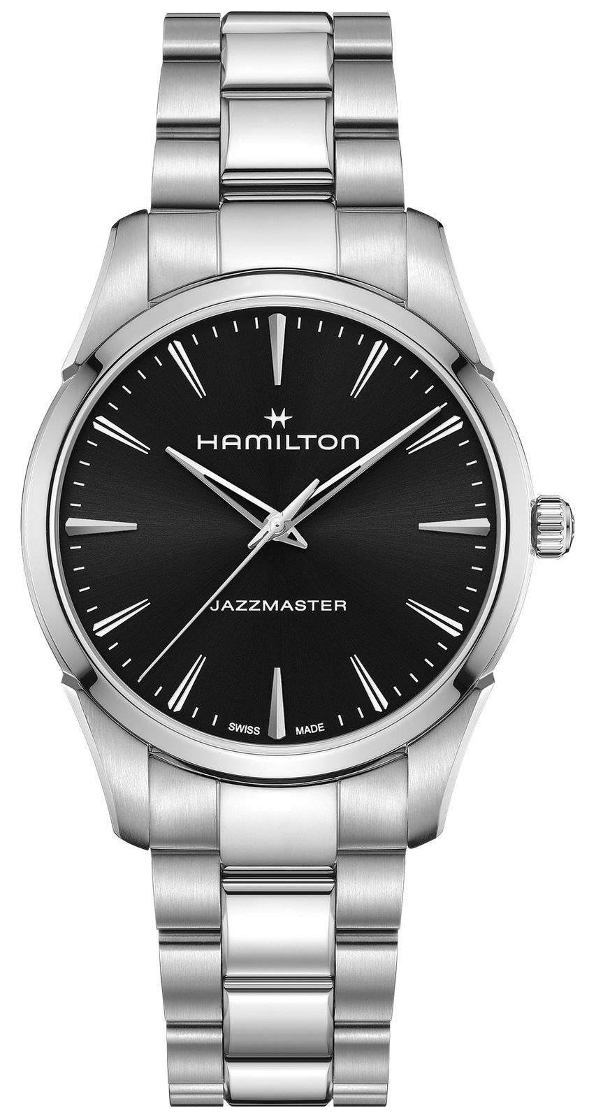 Hamilton Jazzmaster quartz (40 mm), cadran noir soleillÃ© / montre