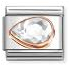 Nomination COMPOSABLE CLASSIC LINK, WHITE STONE DROP, LEFT 430605/010