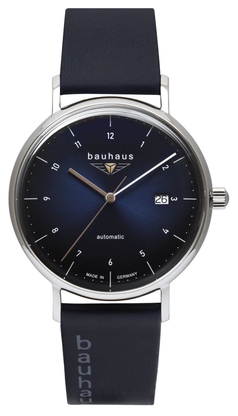 Bauhaus automatique classique (41 mm) cadran bleu montre