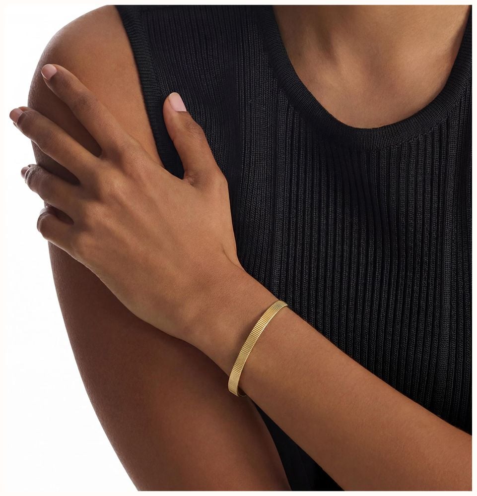 Calvin Klein Sophisticated Textured Gold - Tone Bracelet 35001008 - vista alternativa 2
