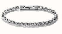 Thomas Sabo Thomas Sabo Rebel at Heart Men's 5mm Stainless Steel Braided Rope Bracelet A2257-S01-53-L20V