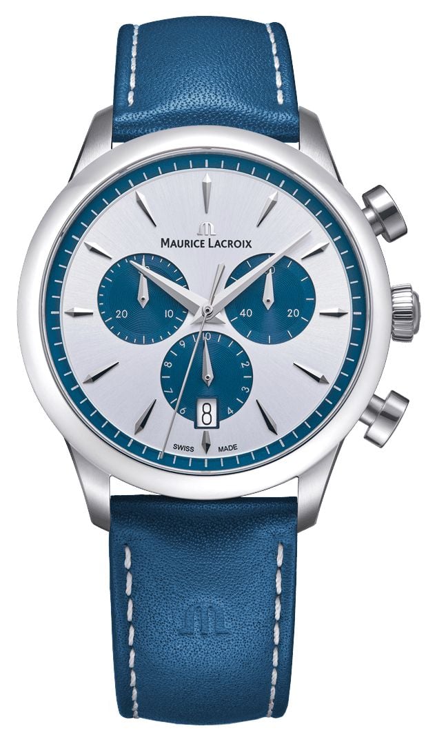 Maurice Lacroix 1975 Quartz Chronograph (40mm) Silver Sun- Watch