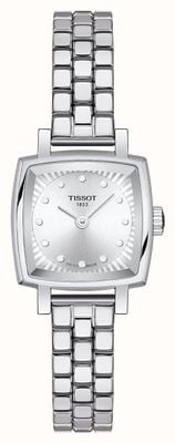 Tissot 可愛らしいスクエア(20mm)シルバー文字盤/ステンレススチール T0581091103601