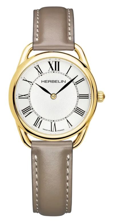 Herbelin Ãquinoxe quartz (28mm) cadran blanc guillochÃ© / montre