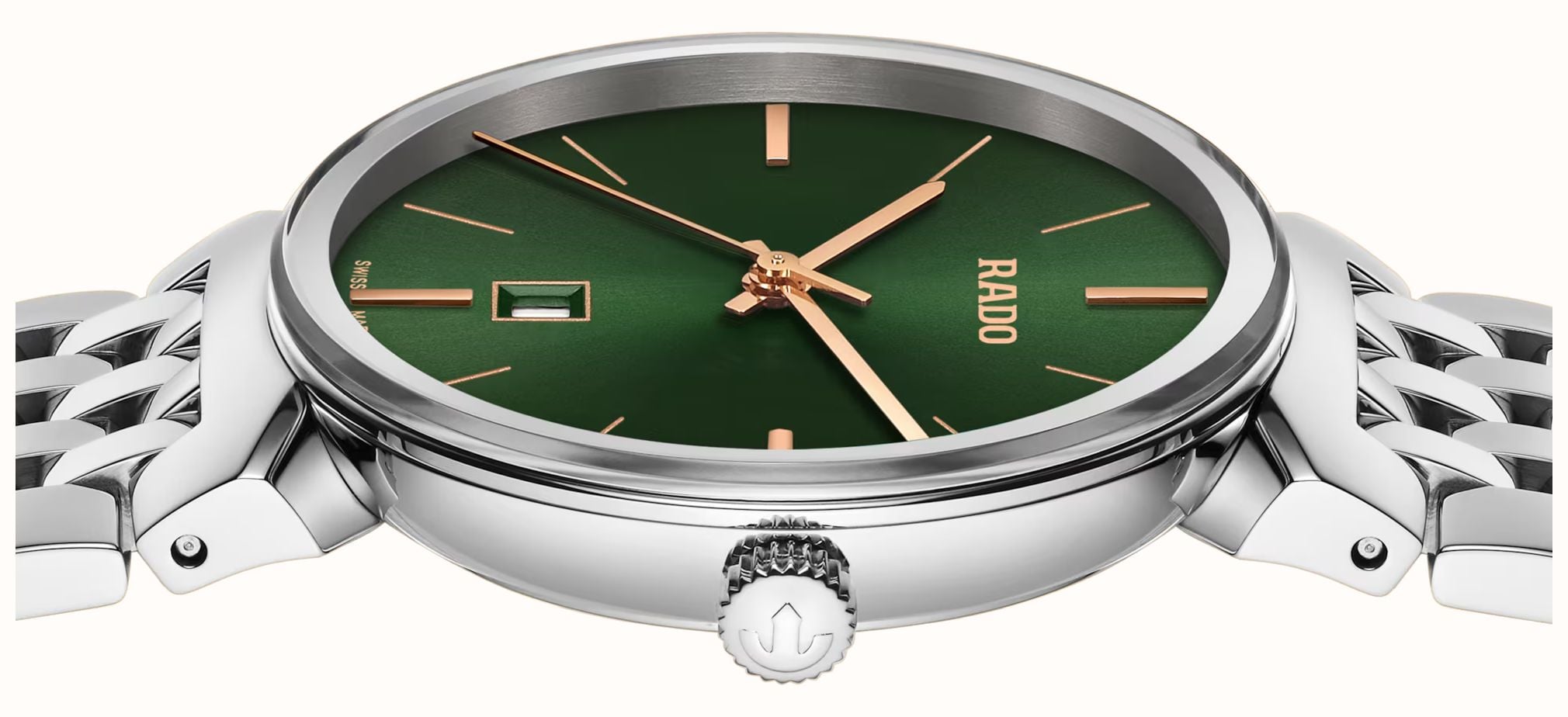 RADO Florence Quartz (30mm) Green Sunray Dial / Stainless Steel Bracelet R48913313 - 备用视图 2