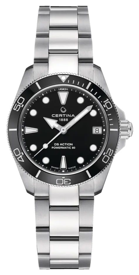 Certina Ds action lady powermatic 80 (34,5 mm) cadran noir montre