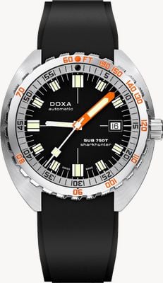 DOXA SUB 750T Sharkhunter (45mm) Black Iconic Dial / Black FKM Rubber Strap 825.10.101.20