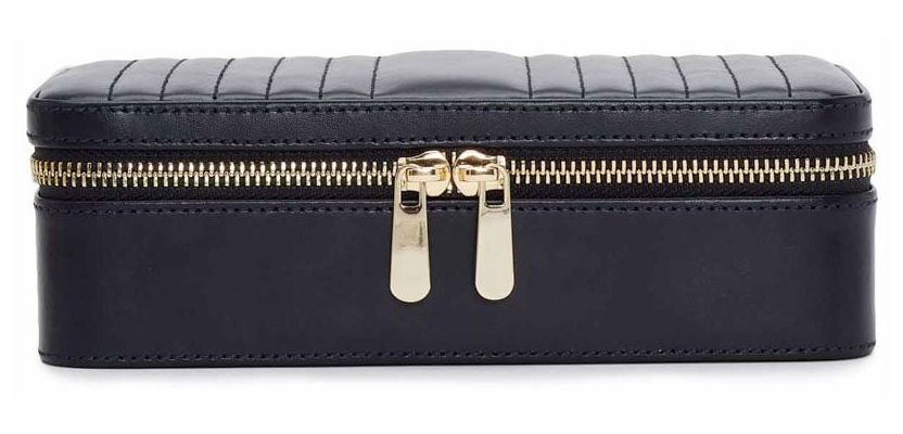 WOLF Maria Medium Zip Case - Navy Blue 766317 Jewellery