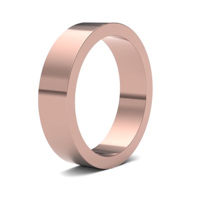 James Moore Wedding Ring | Oro rosa 18 carati | 5 mm | medio | misura piatta | ag_5lmf-18r AG_5LMF-18R