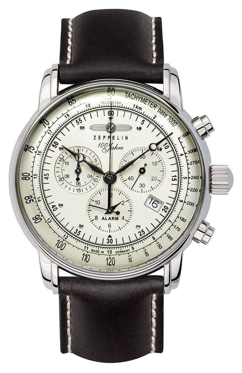 Zeppelin Chronographe Ã  quartz 100 ans (42 mm) cadran enti montre