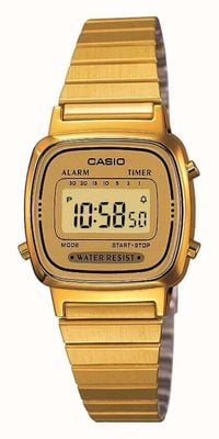 Casio Винтажные коллекционные женские часы с хронографом LA670WEGA-9EF