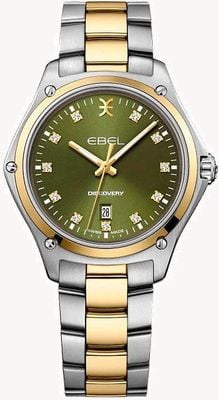 EBEL Discovery Lady - 11 Diamonds (33mm) Green Dial / 18K Gold & Stainless Steel 1216548
