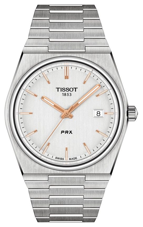 Tissot Ã  quartz Prx (40 mm), cadran argentÃ© / montre