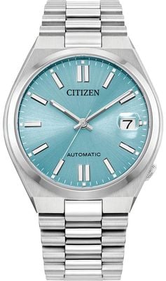 Citizen Tsuyosa automático (37 mm) mostrador azul gelo com raios de sol / pulseira de aço inoxidável NJ0200-50L