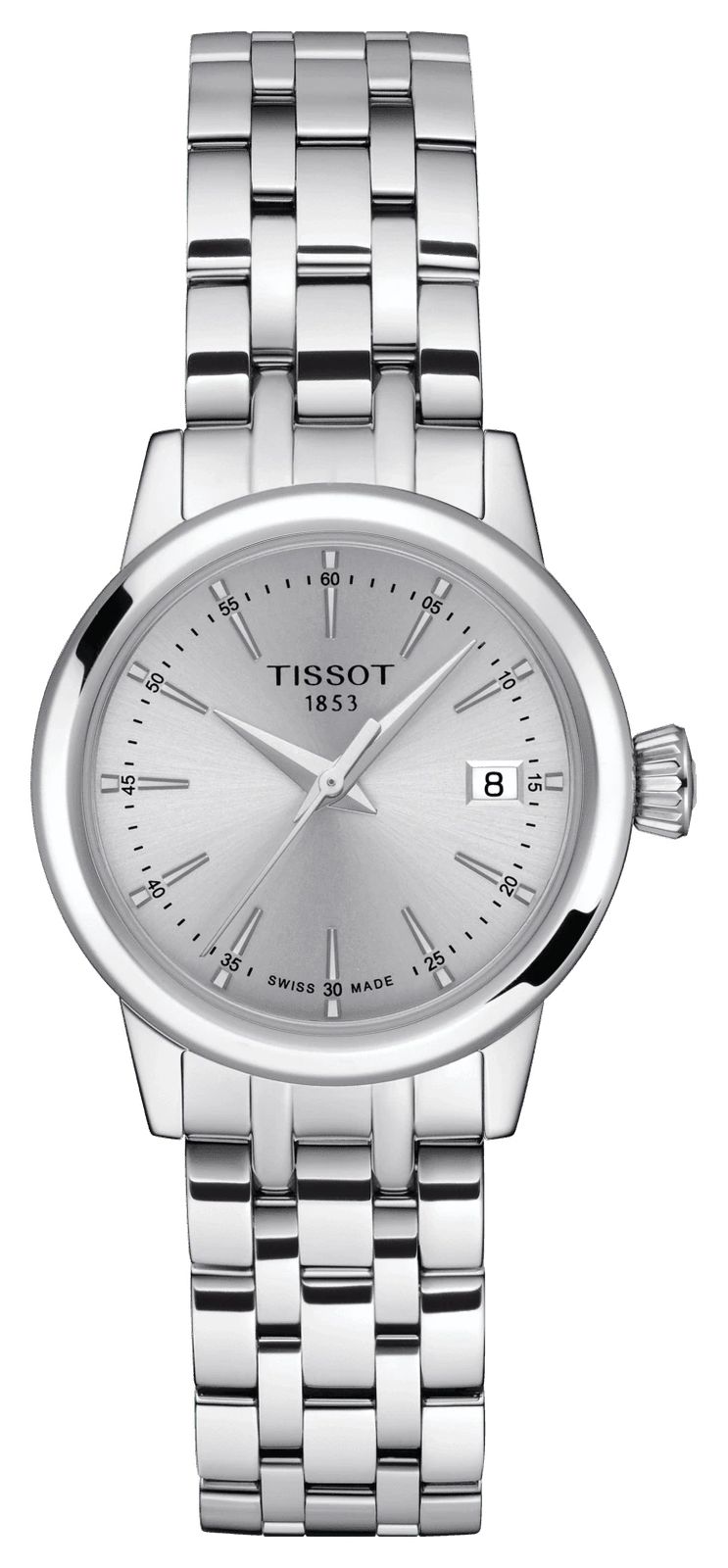 Tissot Ã  quartz classique (28 mm), cadran argent montre