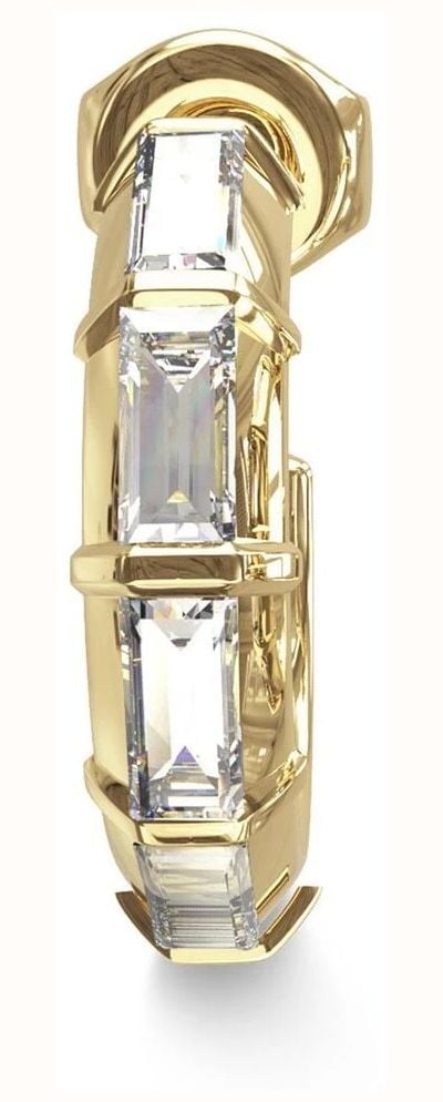 Guess Womens Gold Plated Stainless Steel LES BAGUETTES Earrings UBE06332YG - альтернативный вид 4