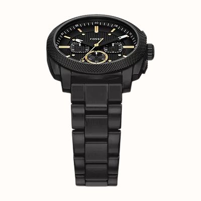 Fossil Machine 44mm Chronograph Black Stainless Steel Watch FS6222 - alternate view 4