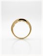 Baugette & Round Brilliant Cut Diamonds 18ct Yellow Gold Band Ring J94681 - alternate view 3
