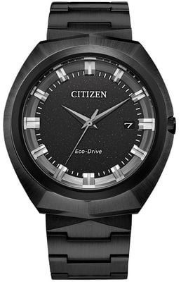 Citizen Eco-drive 365 (43 mm) czarna tarcza / bransoleta ze stali nierdzewnej z powłoką PVD w kolorze czarnym BN1015-52E