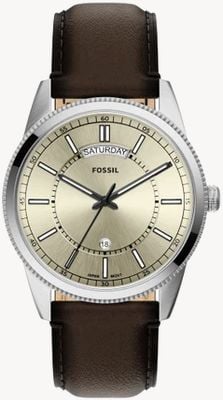Fossil Pearson 42毫米棕色皮革表带 FS6223