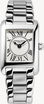 Frederique Constant Classics carrée クォーツ（21mm）ホワイトダイアル/ステンレススチールブレスレット ウォッチ FC-200MC16B