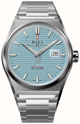 Ball Watch Company Roadmaster m perseverer (43 mm) mostrador azul gelo / pulseira em aço inoxidável NM9352C-S1C-IBE