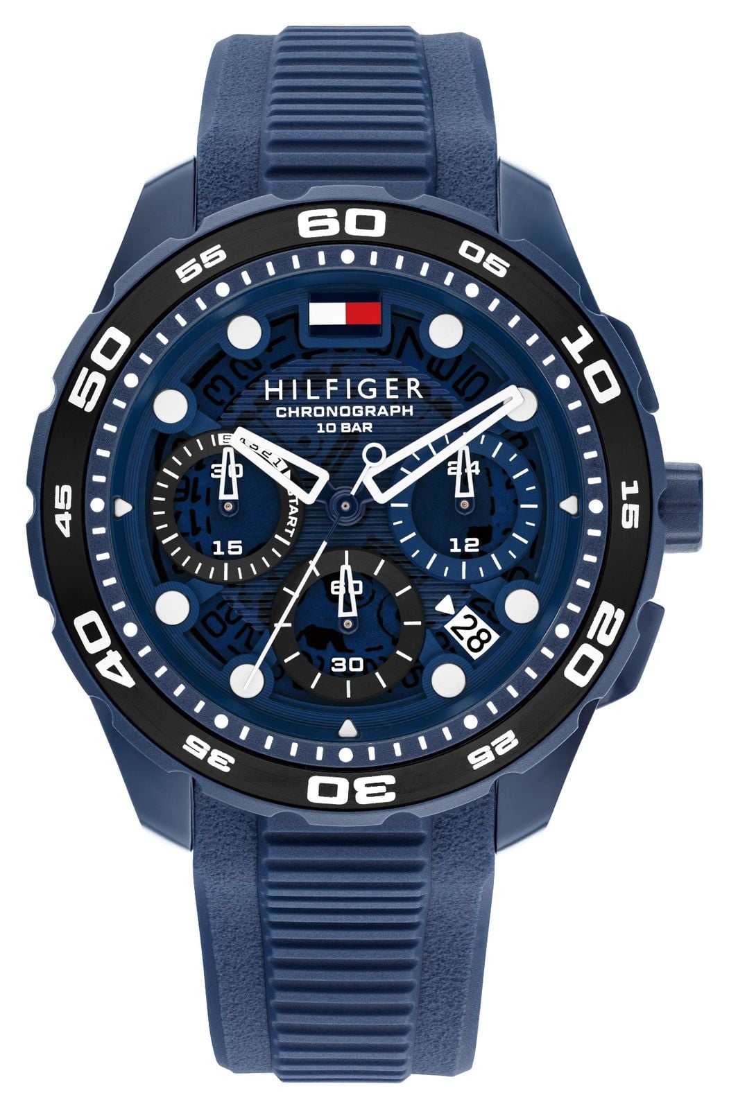 Tommy Hilfiger Th-regatta (44 mm) cadran bleu / bracelet en montre