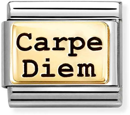 Nomination Classic Carpe Diem 18ct Gold Charm 030166/73