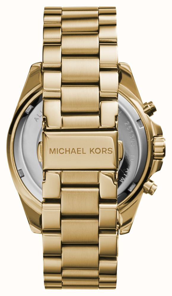 Michael Kors Women s Bradshaw Gold Toned Chronograph Watch MK5605 First Class Watches USA