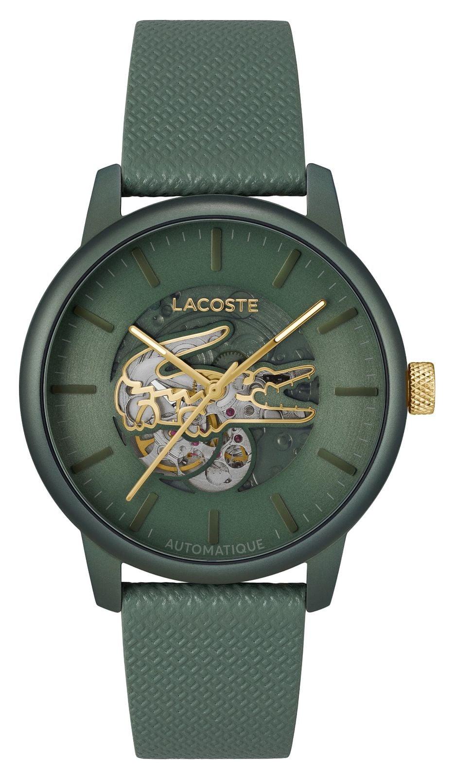 Lacoste homme 12.12 automatique (43 mm) cadran vert c montre