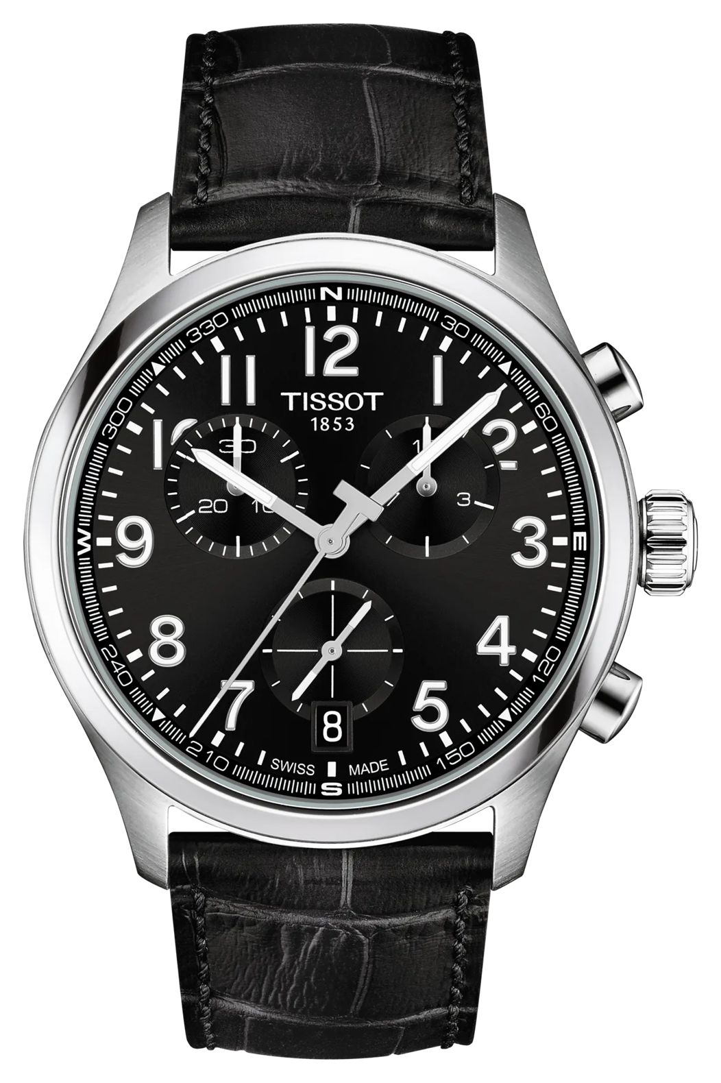 Tissot Chronographe Ã  quartz (42 mm), cadran noir / montre
