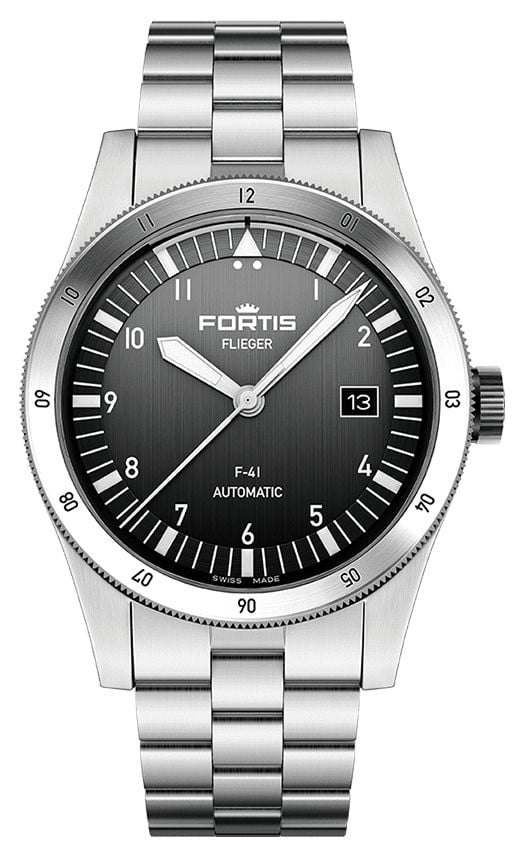 FORTIS Flieger F41 Automatic Black 41mm Stainless Steel Watch