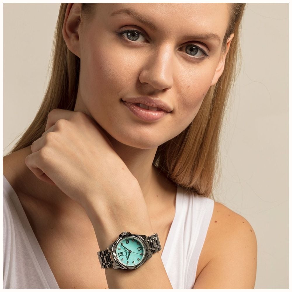 Thomas Sabo Dameshorloge Glam Spirit Zilver Donkerblauw Edelstaal WA0301-201 -209-33