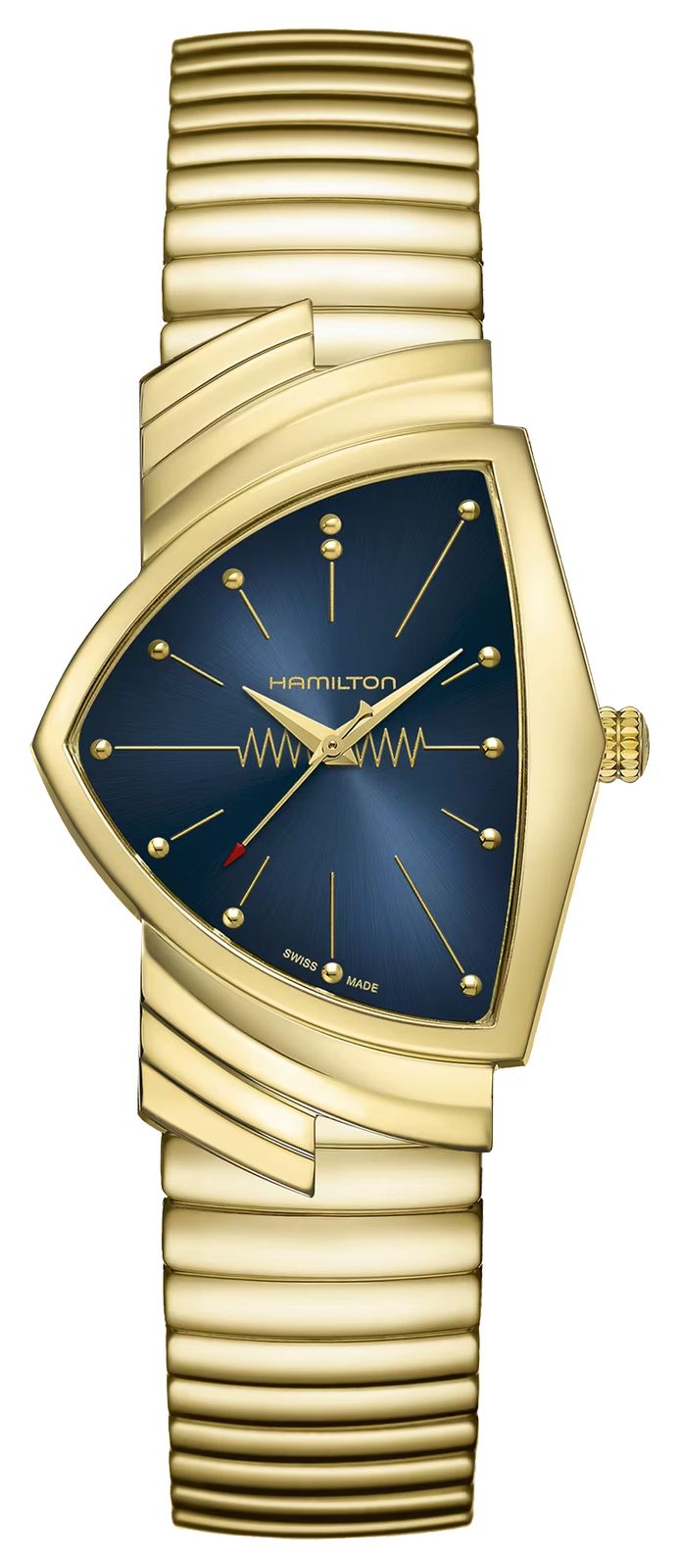 Hamilton Ventura quartz (32,3 mm) cadran bleu / bracelet montre