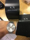 Customer picture of Armani Exchange женские | серебряный циферблат | сетчатый браслет из нержавеющей стали AX5535