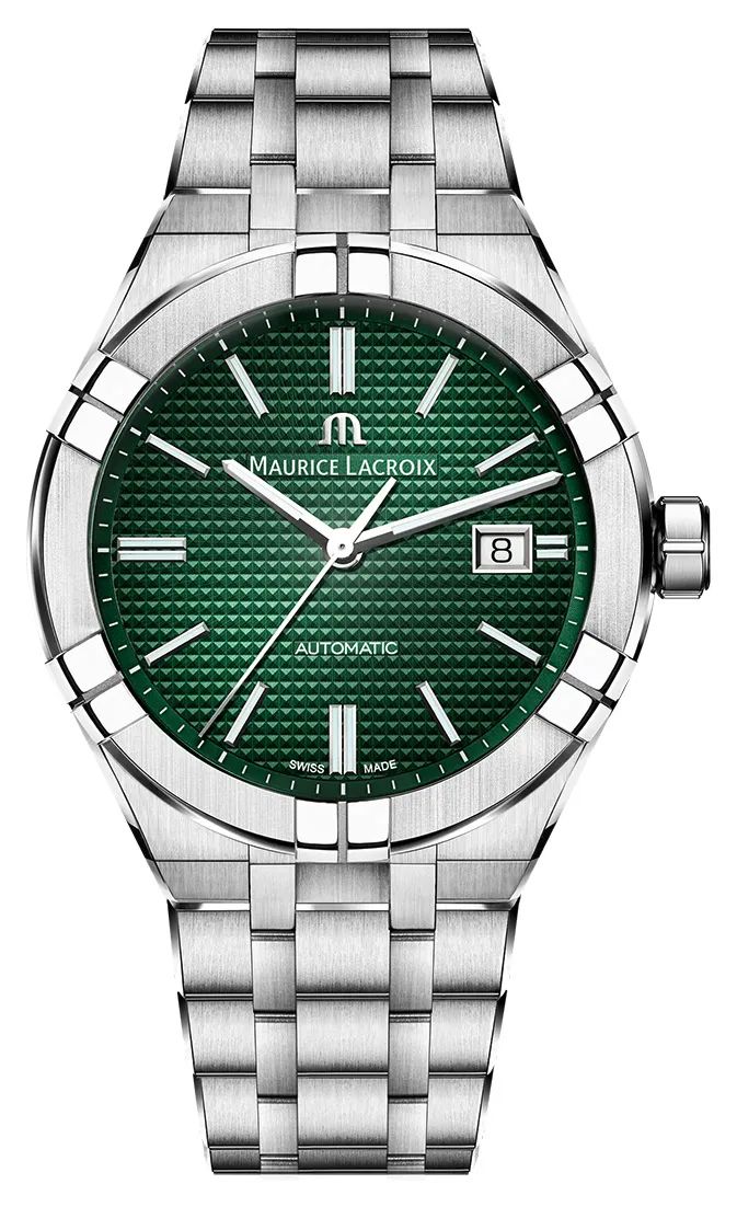 Maurice Lacroix Aikon 42 mm groene roestvrijstalen armband horloge