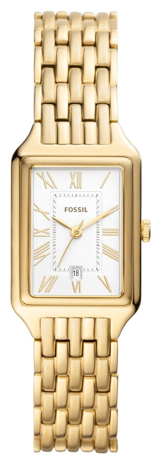 Fossil femme Raquel | cadran rectangulaire blanc | montre