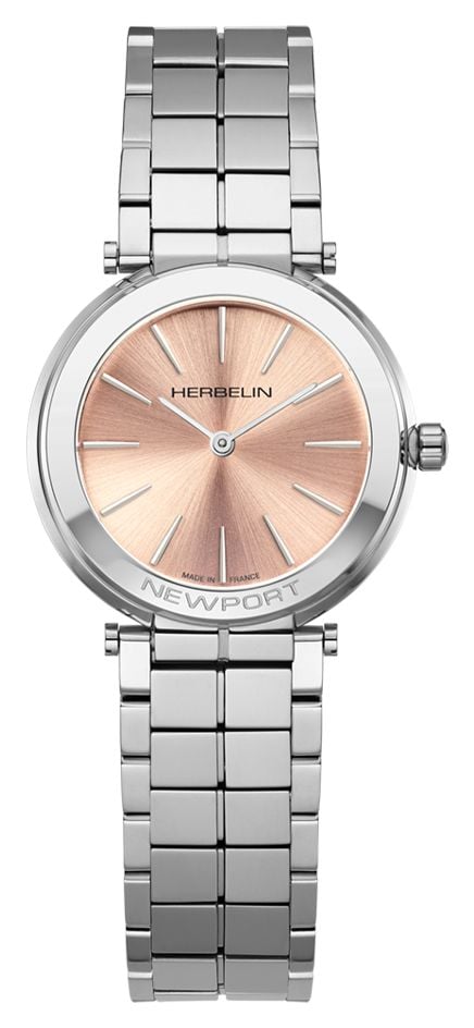 Herbelin Newport Slim Quartz 32mm Ros&Atilde; Champagne Dial  Watch