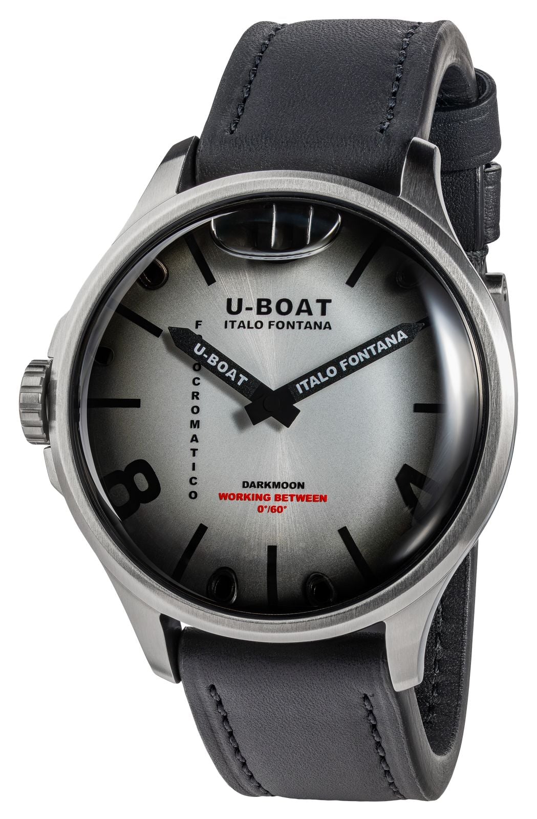 U-Boat Darkmoon kama ss (46,5 mm) cadran soleil gris- montre