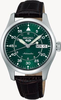 Seiko 5 ‘Kelly Green Flieger’ Suit Style SRPJ89K1