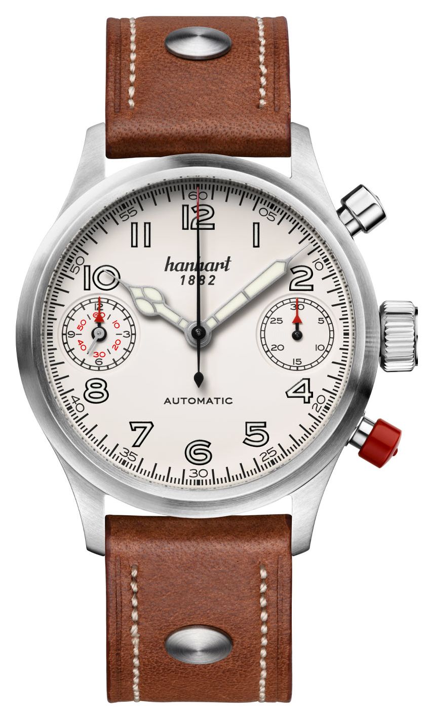 Hanhart Chronographe automatique Pioneer Twindicator (45 mm montre