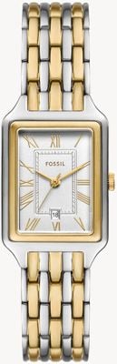 Fossil Women's Raquel (23mm) Silver Dial / Two-Tone Stainless Steel Bracelet ES5368